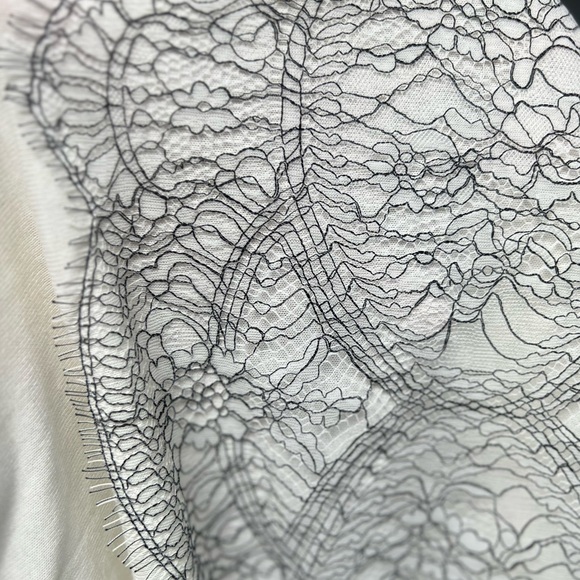 TWINSET Milano White and Gray Lace Cardigan - Picture 3 of 12